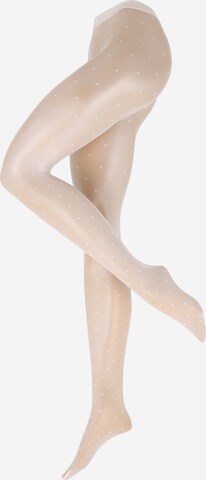 Collants 'Dot' FALKE en blanc : devant