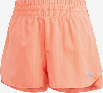 ADIDAS PERFORMANCE Workout Pants in Orange: front