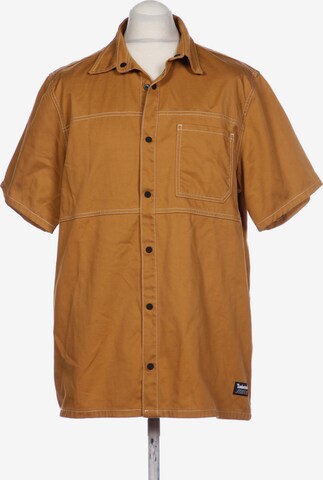 TIMBERLAND Button Up Shirt in XL in Orange: front