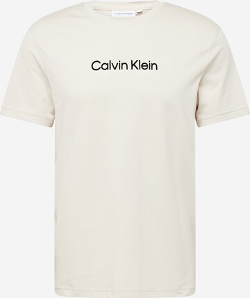 Calvin Klein Majica | bež barva: sprednja stran