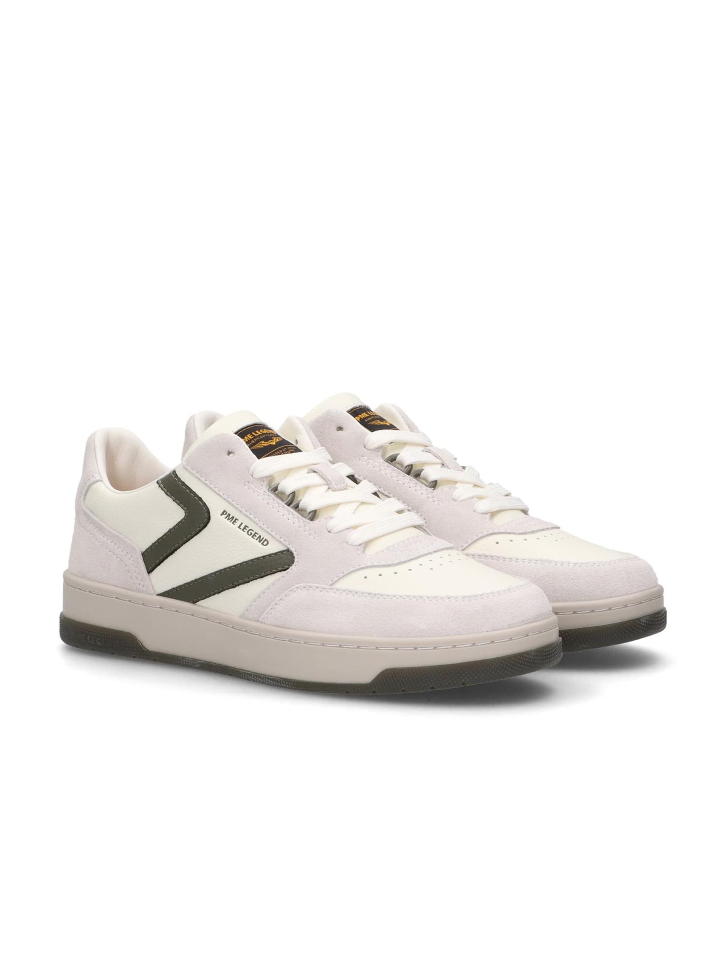 PME Legend Sneakers laag 'Porter sneaker in leather and suede' in Wit