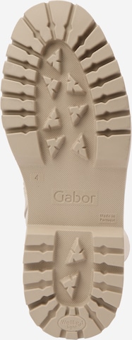 GABOR Lace-Up Boots in Beige