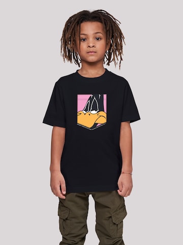 F4NT4STIC T-Shirt 'Looney Tunes Daffy Duck Face' in Schwarz: Vorderseite