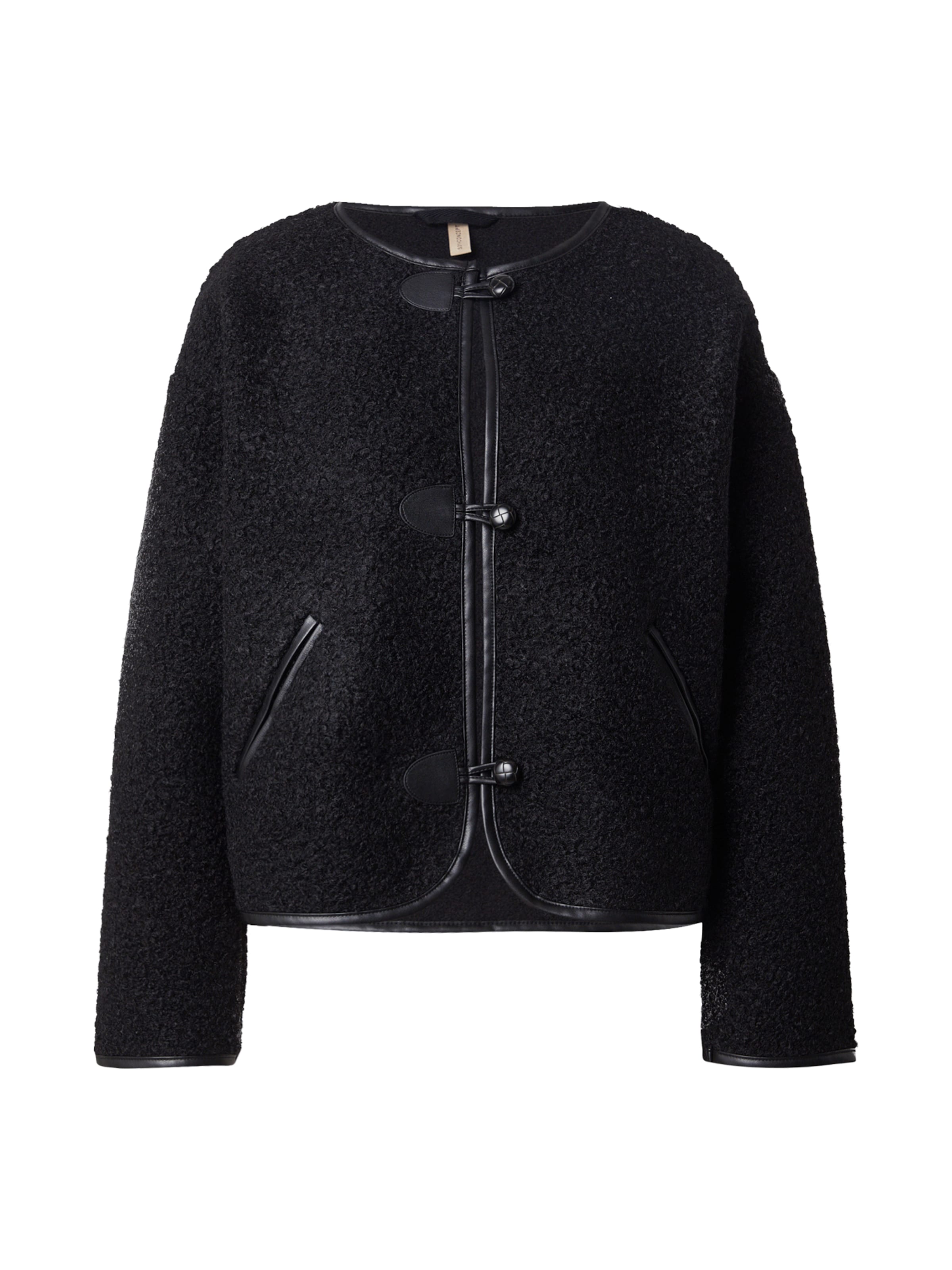 Soyaconcept - Chaqueta de entretiempo en negro: frente