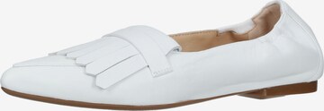 PETER KAISER Classic Flats in White: front