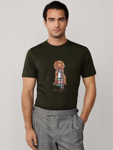 Maglietta 'Heritage Happy' di Hackett London in verde: frontale