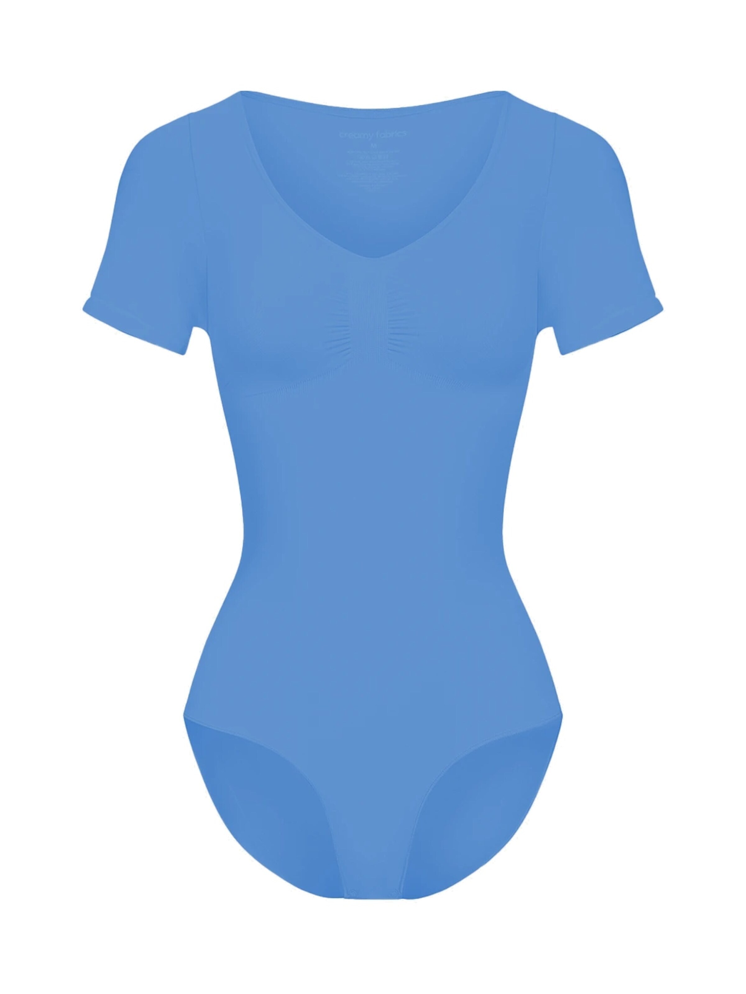 cfab Shapingbody 'T-Shirt Bodysuit Sculpting Shapewear mit Slip' in Blauw: voorkant
