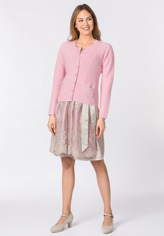 STOCKERPOINT Knitted costume cardigan 'Malou' in Pink