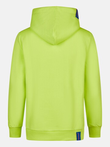 salzhaut Sweatshirt 'Heff - Moin' in Green: back