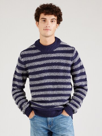 Casual Friday - Pullover 'CF KARL' em azul: frente