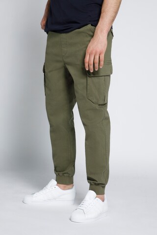STHUGE Tapered Cargohose in Grün