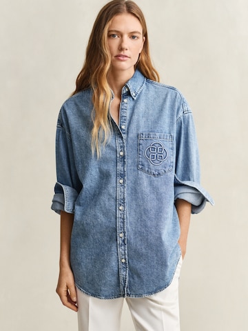 Chemisier GANT en bleu : devant