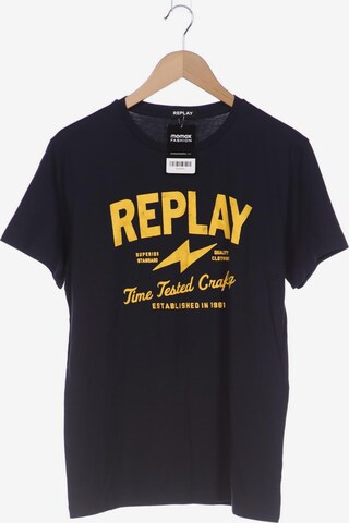 REPLAY Shirt in L in Blue: front