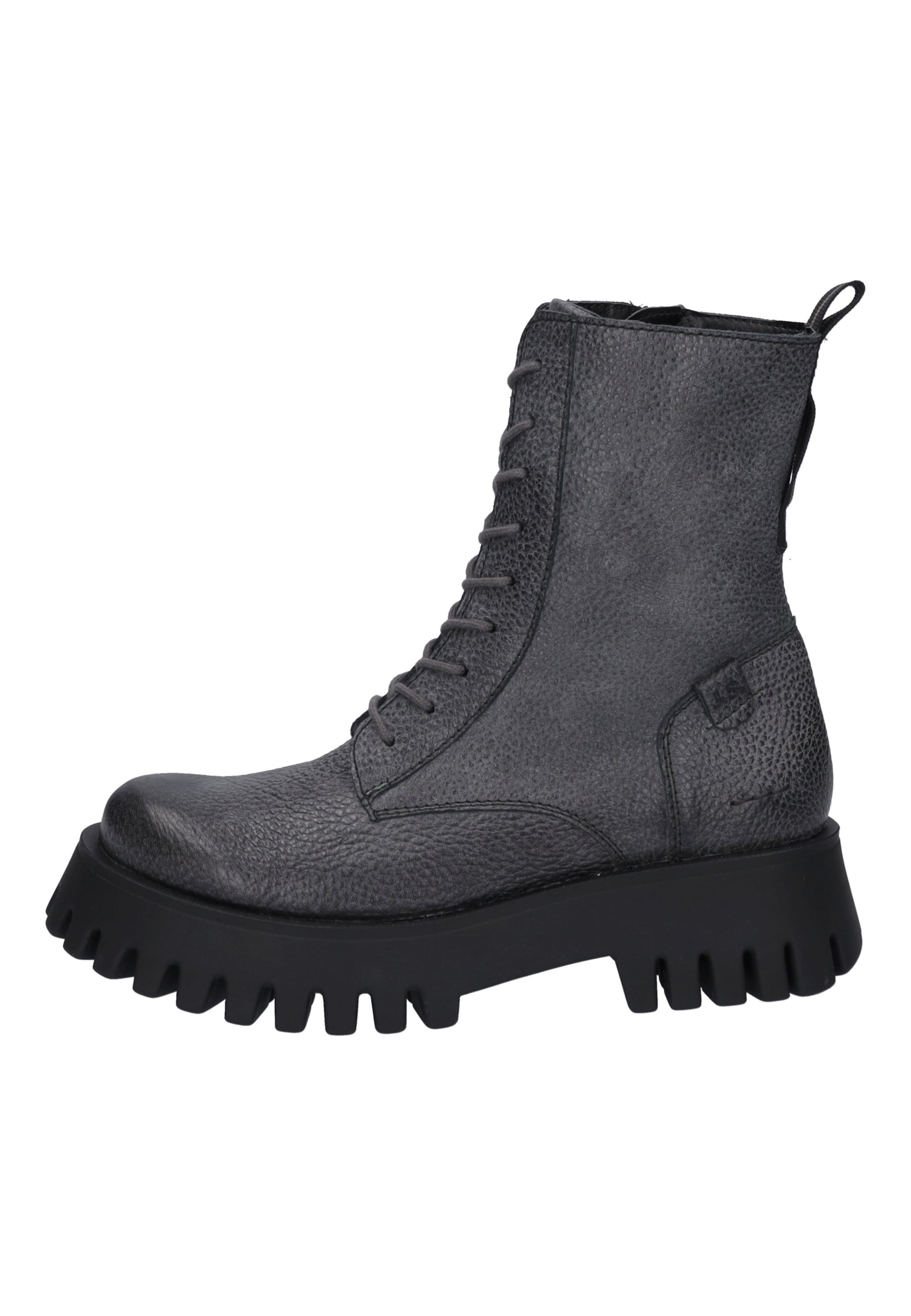 JOSEF SEIBEL Lace-Up Ankle Boots in Grey: front