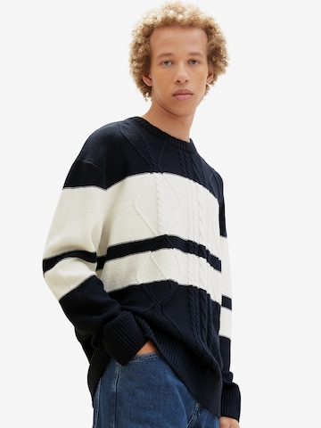 TOM TAILOR DENIM Pullover in Blau