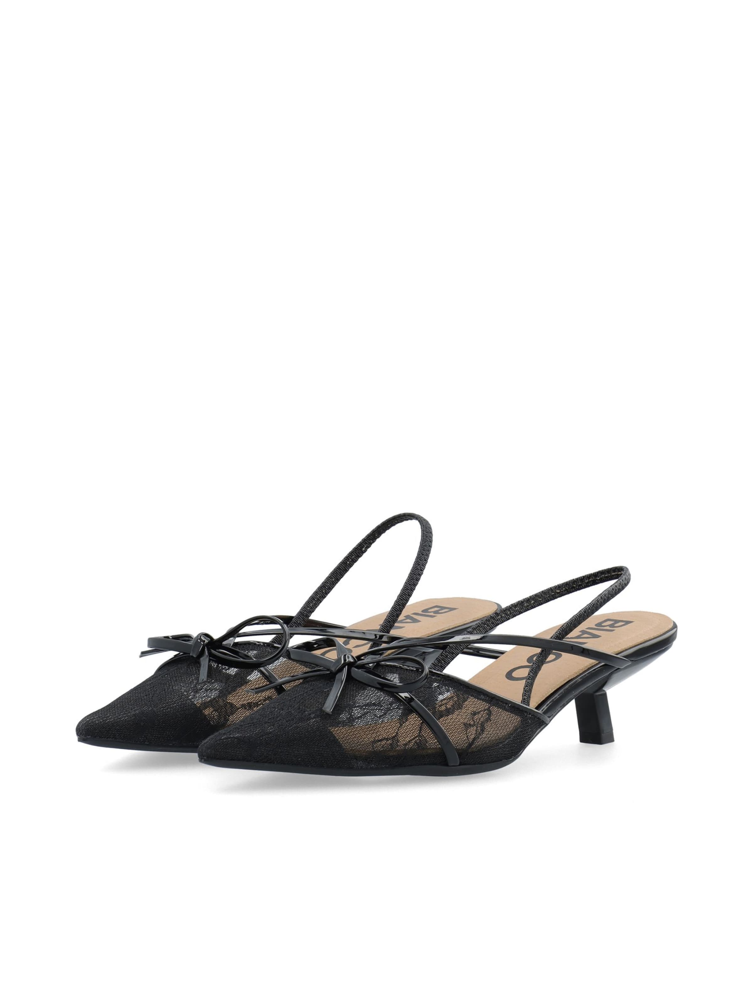 Bianco Slingpumps 'Kristin' in Zwart