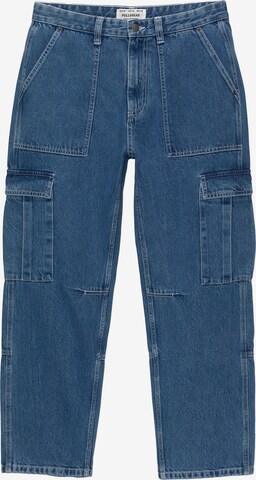 Jeans cargo Pull&Bear en bleu : devant