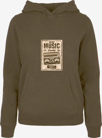 Mister Tee Sweatshirt 'Retro Boom' in Green: front