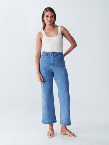 Wide leg Jeans di St MRLO in blu
