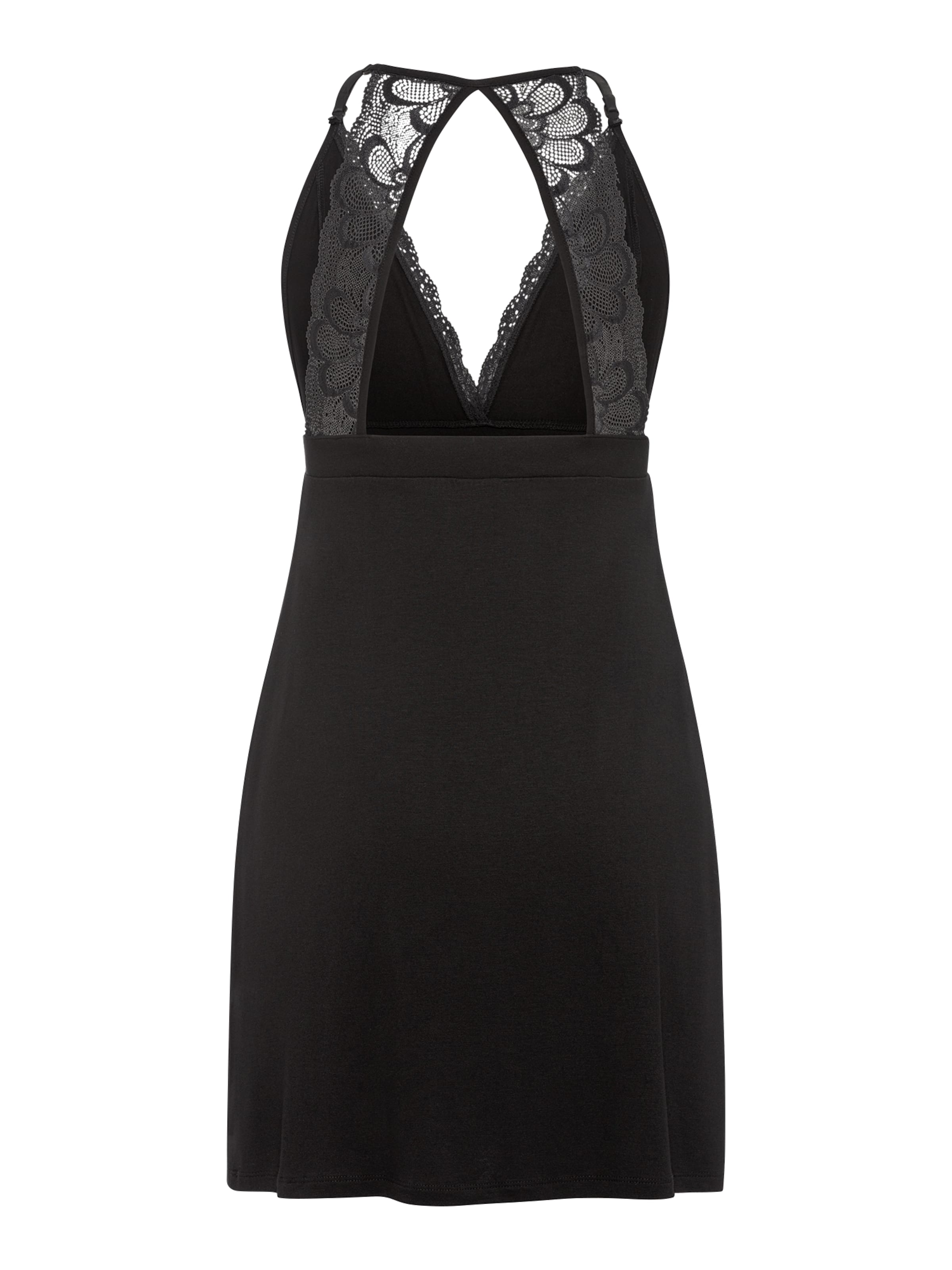 Negligé 'Lovly Nights' di LASCANA in nero: dietro