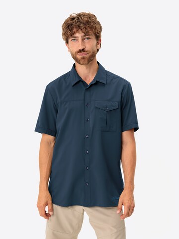 VAUDE Regular fit Functioneel overhemd ' Rosemoor ' in Blauw: voorkant
