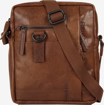 Sac à bandoulière Spikes & Sparrow en marron : devant