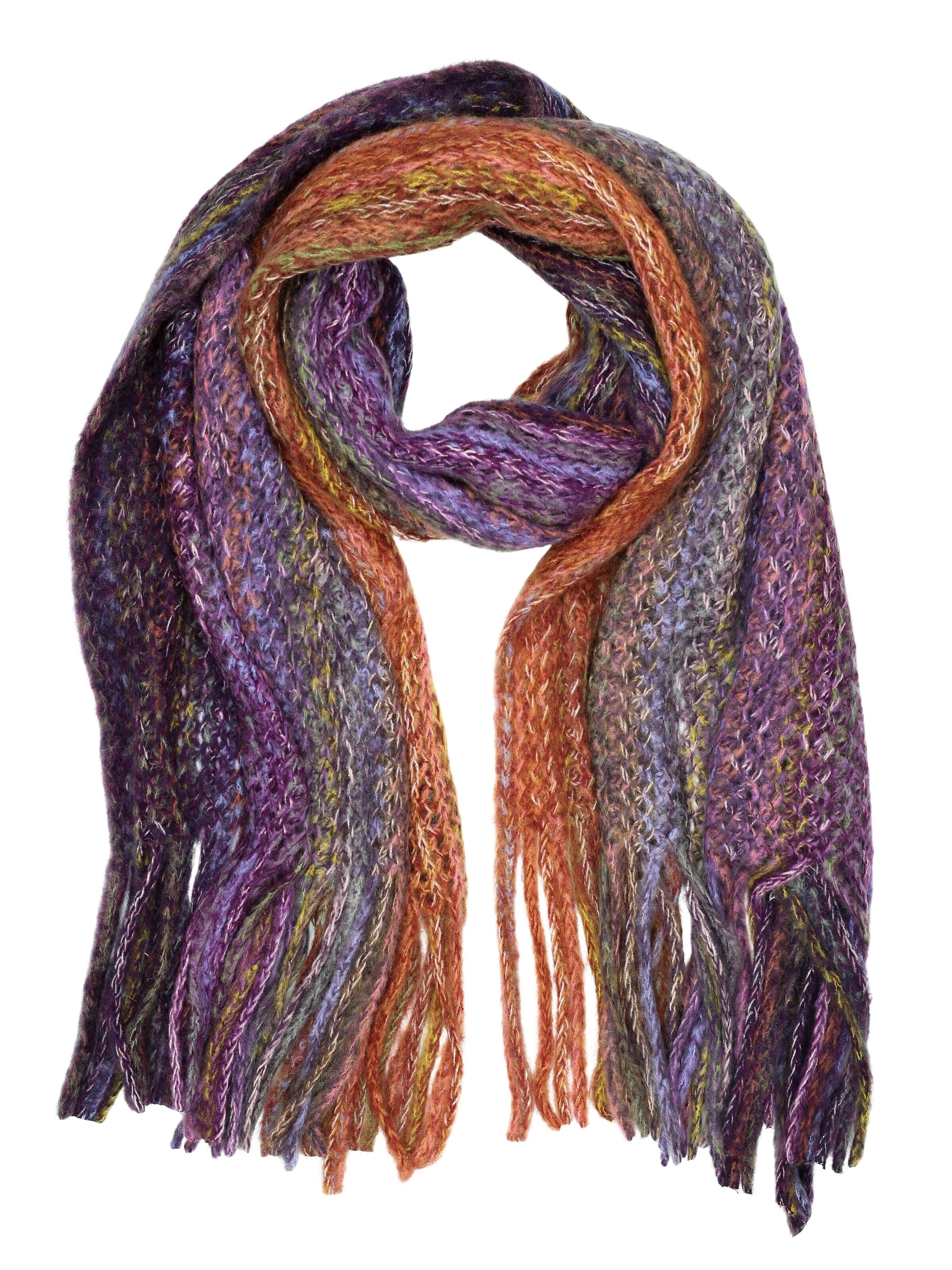 COLLEZIONE ALESSANDRO Scarf 'Farbenfroh' in Purple