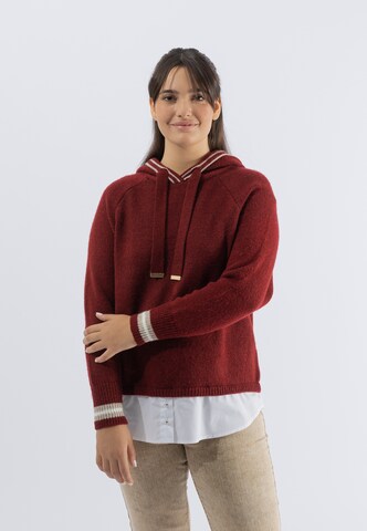 October Sweatshirt in Rot: predná strana