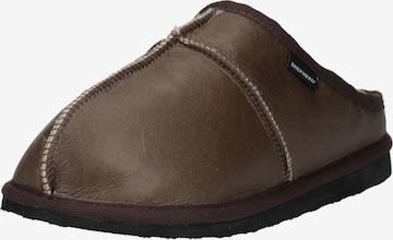Pantoufle SHEPHERD en marron : devant
