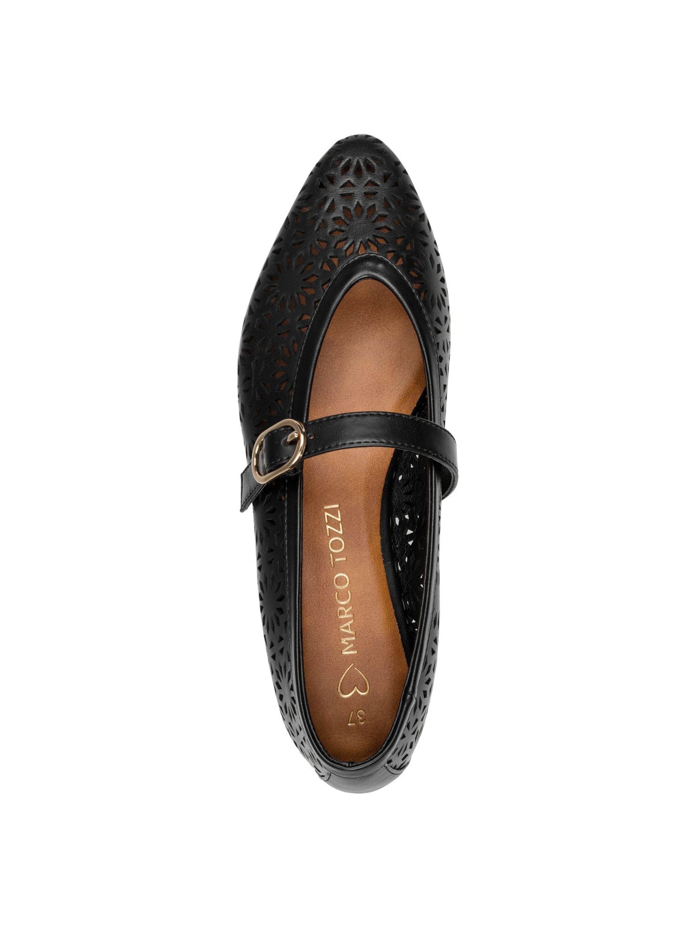 Ballerines à lanières MARCO TOZZI en noir