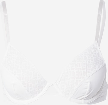 Tommy Hilfiger Underwear Triangle Bra in White: front