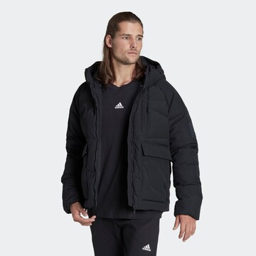 ADIDAS SPORTSWEAR Outdoorjas 'Big Baffle' in Zwart: voorkant