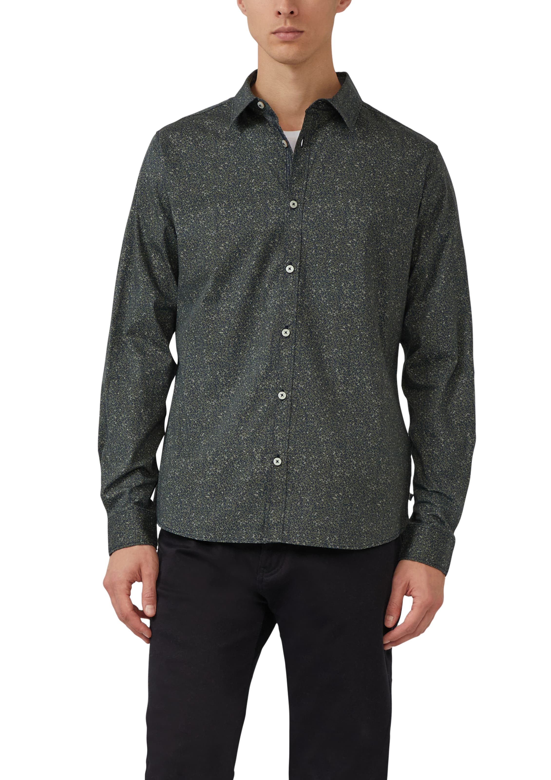 s.Oliver Slim fit Button Up Shirt in Green