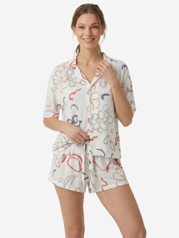 Pantalon de pyjama 'Bella print' Myjama en blanc : devant