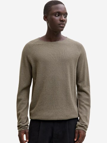 JACK & JONES - Regular Fit Pullover 'Hill' em castanho