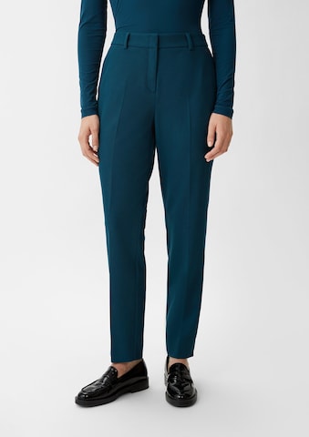 Bootcut Pantalon COMMA en bleu : devant