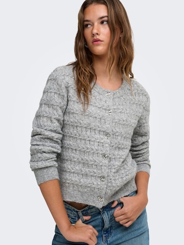 ONLY Strickjacke 'Cabala' in Grau