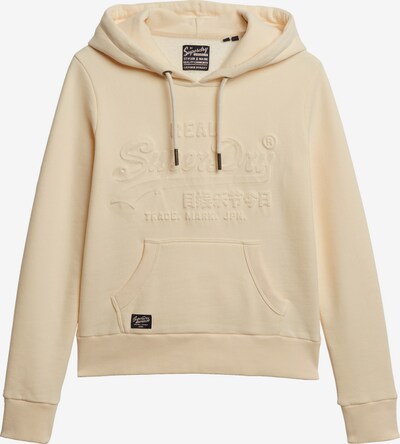 Superdry Sweatshirt in beige / schwarz / weiß, Produktansicht