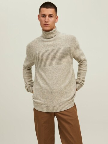 JACK & JONES Pullover 'Frankie' i beige: forside