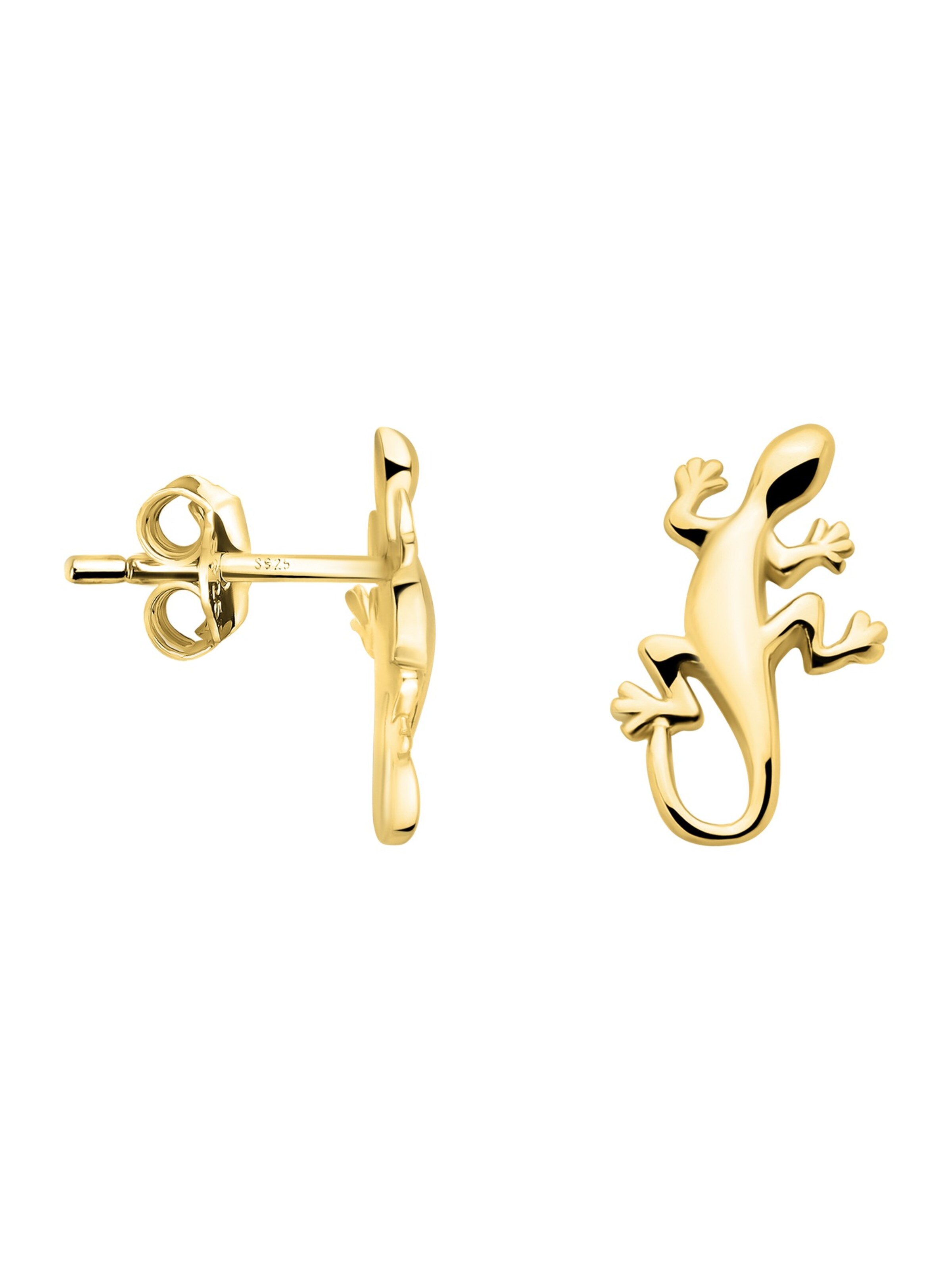 Sofia Milani Ohrringe 'Lizard'‌‌‌‌‌‌‌‌‌‌ in Gold: Vorderseite