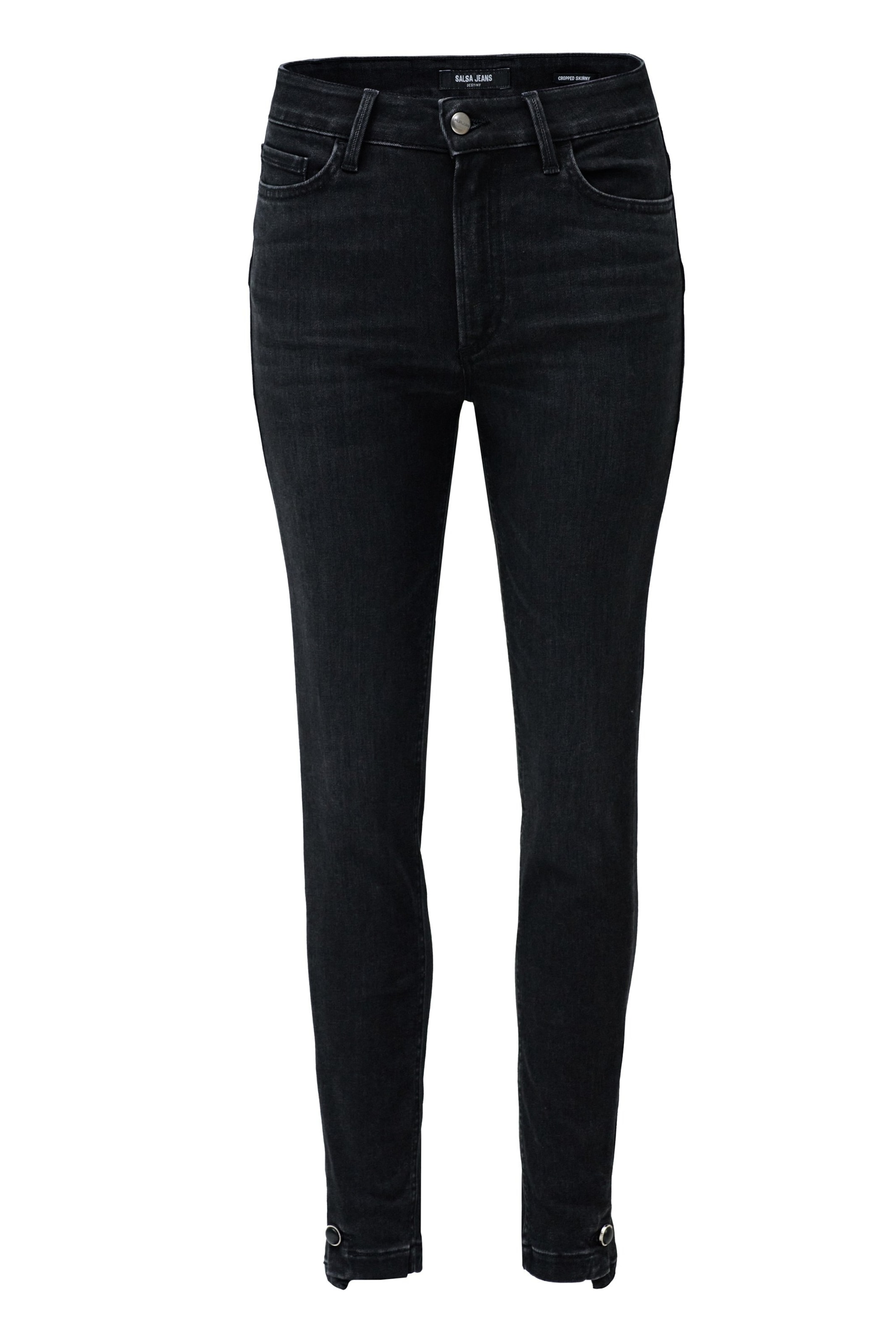 Salsa Jeans Skinny Jeans 'Destiny' in Zwart: voorkant