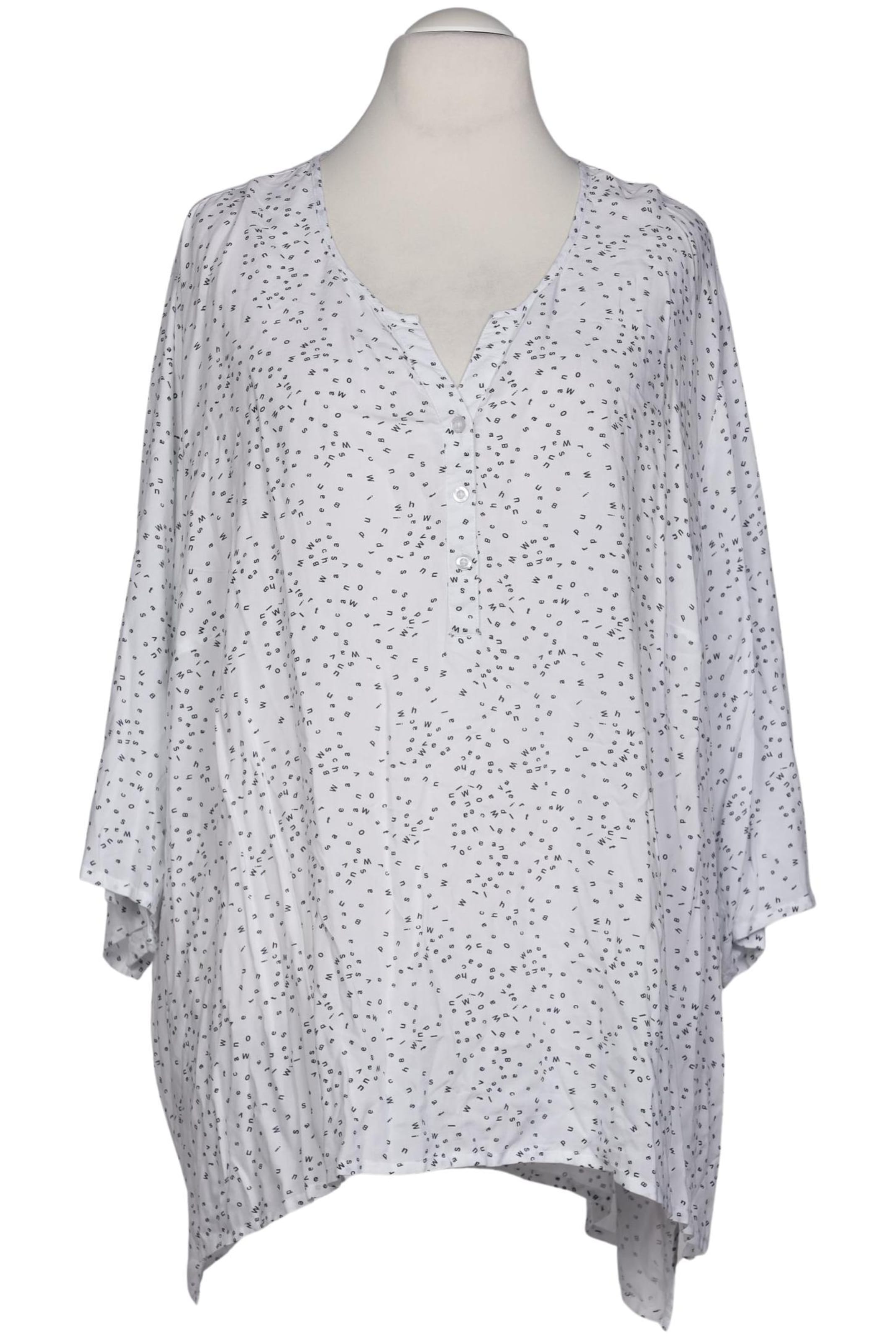 Ulla Popken Bluse 7XL in Weiß: Vorderseite