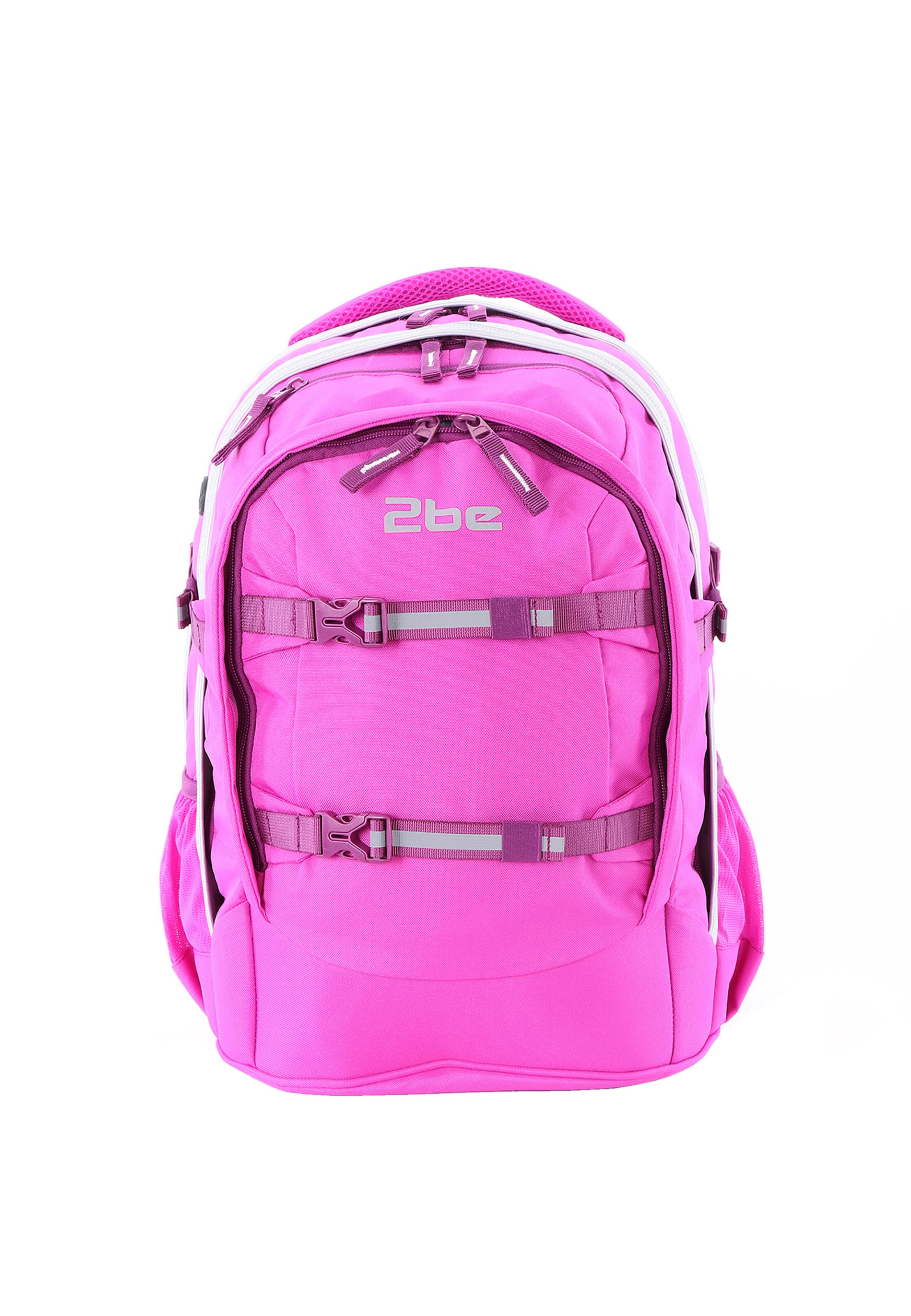2be Backpack in Pink: front