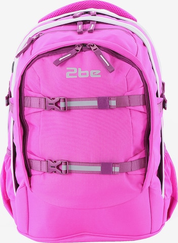 2be Backpack in Pink: front