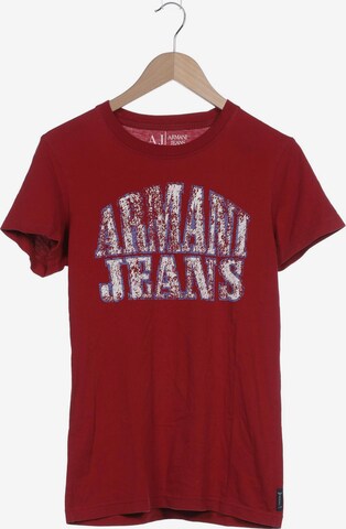 Armani Jeans Shirt in M in Red: front