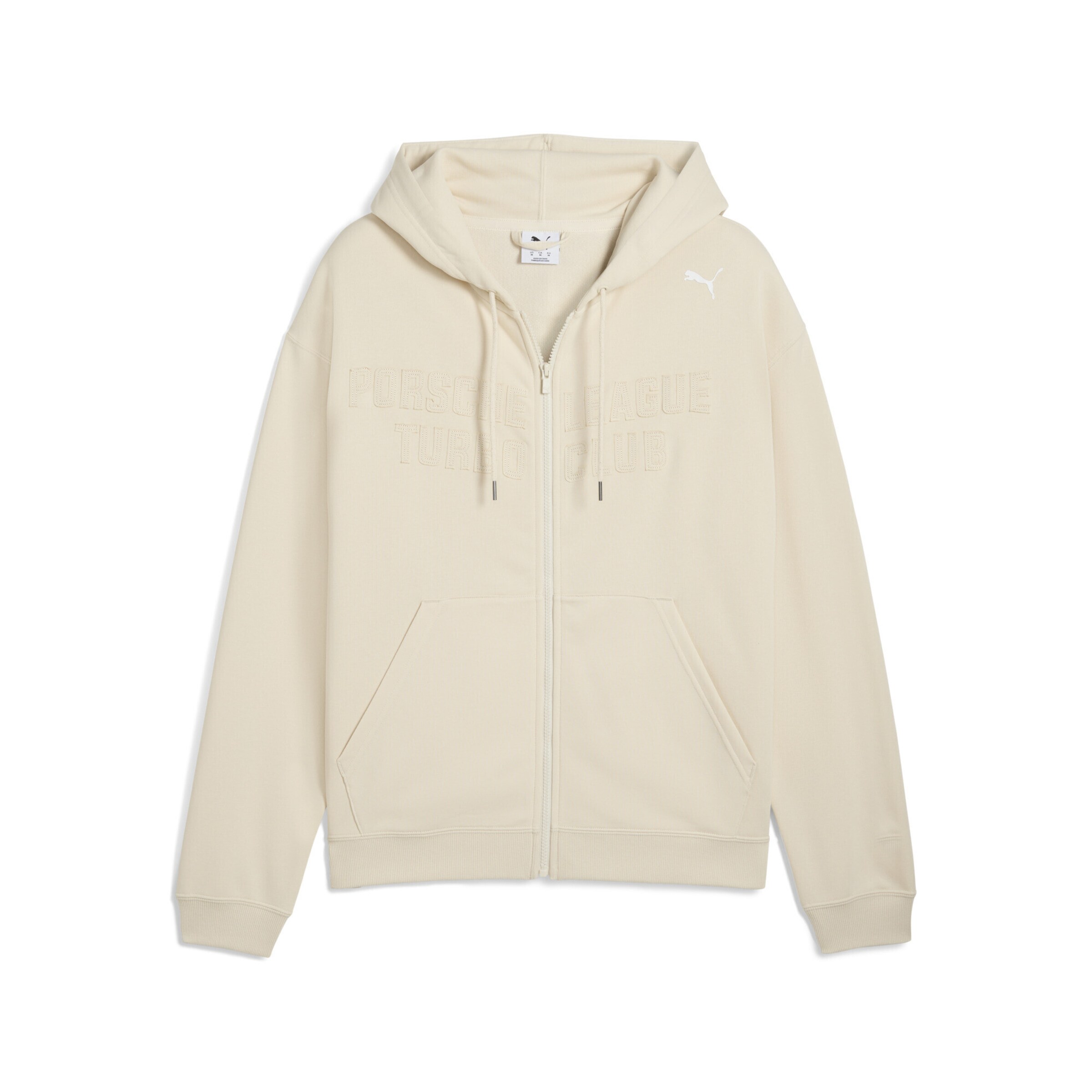 PUMA Sportsweatjacke 'Puma x Porsche Legacy' in Weiß: Vorderseite