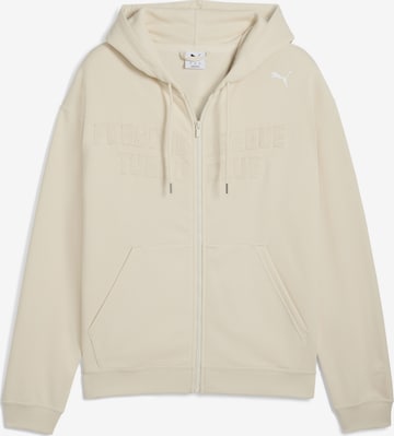 PUMA Sportsweatjacke 'Puma x Porsche Legacy' in Weiß: Vorderseite