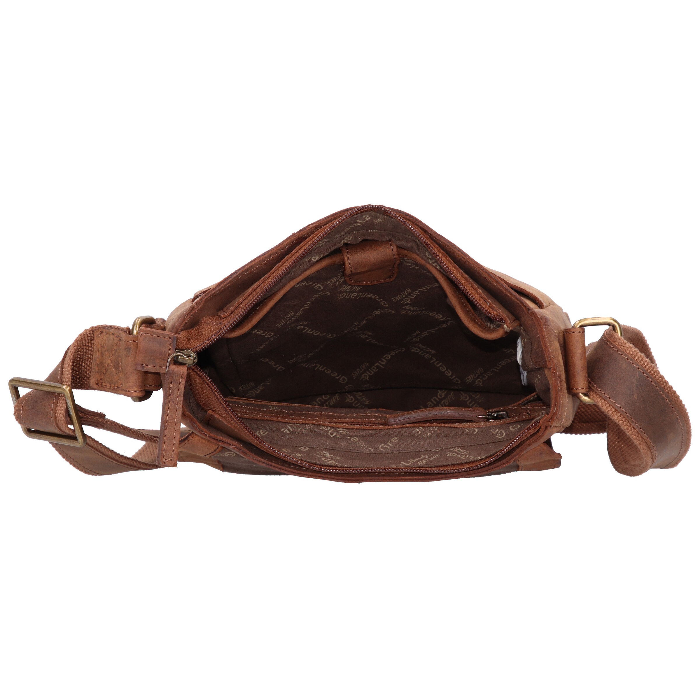 Borsa a tracolla 'Montenegro' di Greenland Nature in marrone