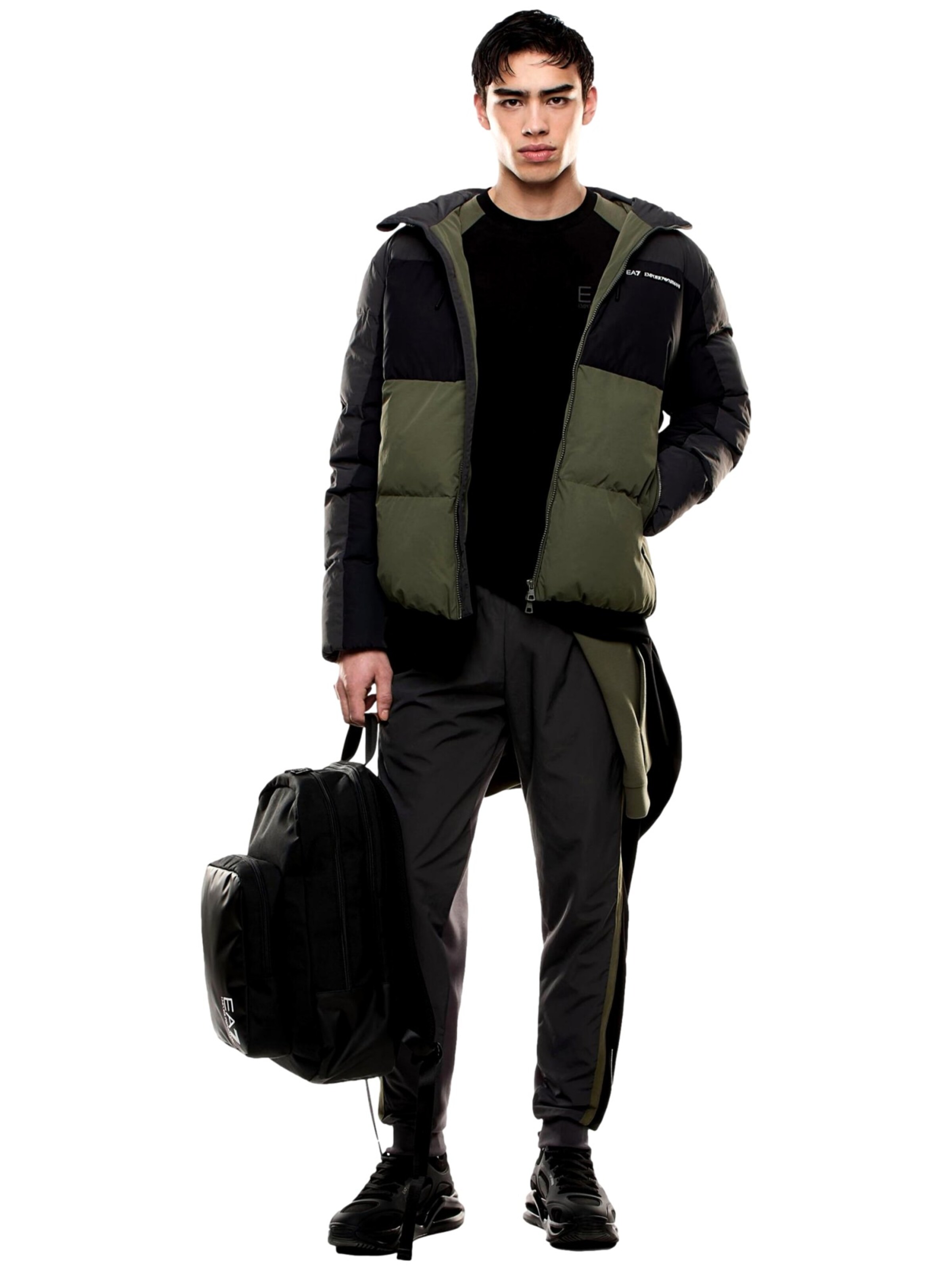 Giacca invernale di EA7 Emporio Armani in verde