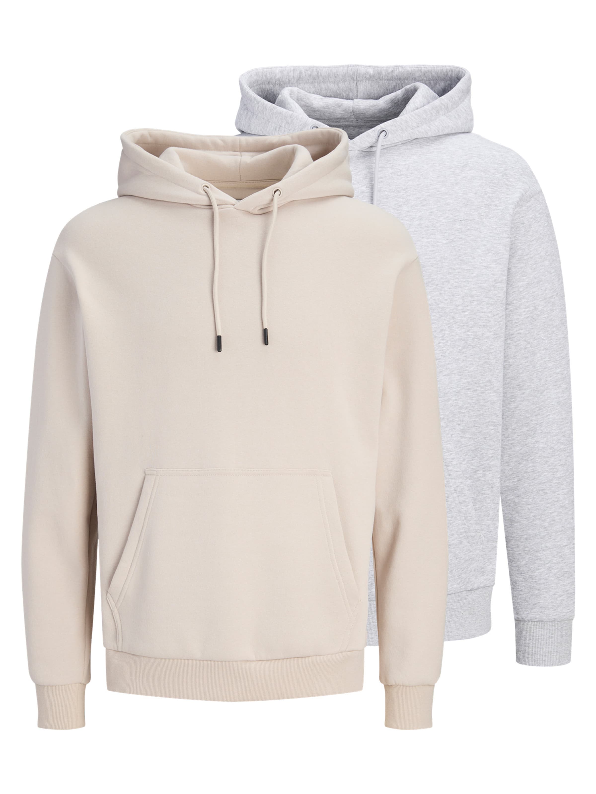 JACK & JONES Sweatshirt 'Bradley' in Silver: front